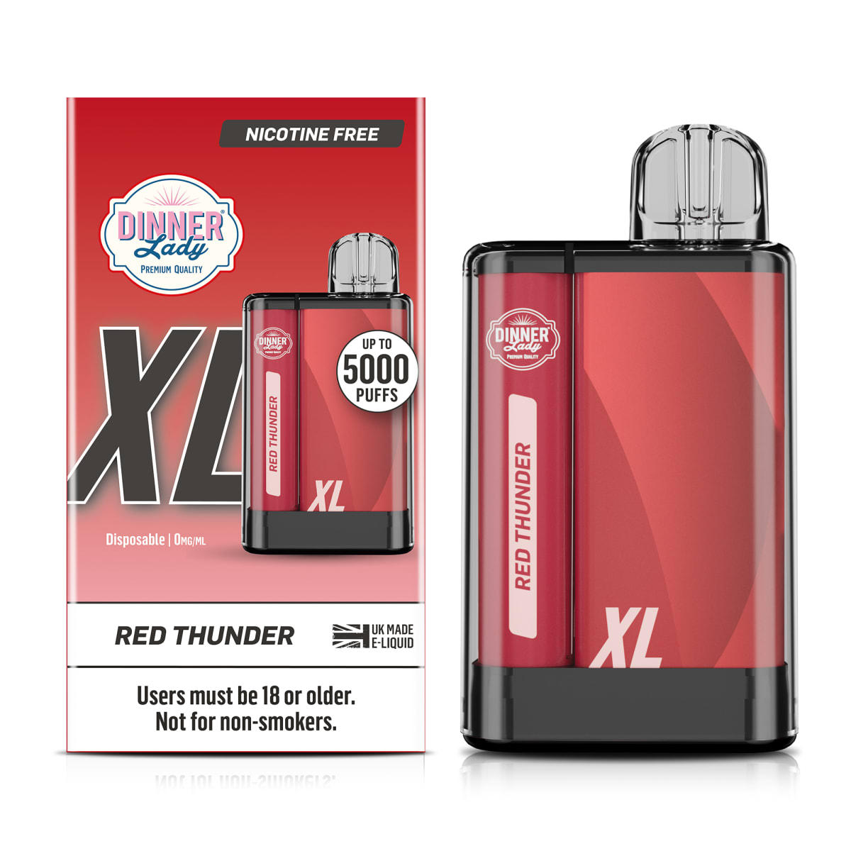 POD DINNER LADY XL– RED THUNDER– 5.000 PUFF FUERZA 0