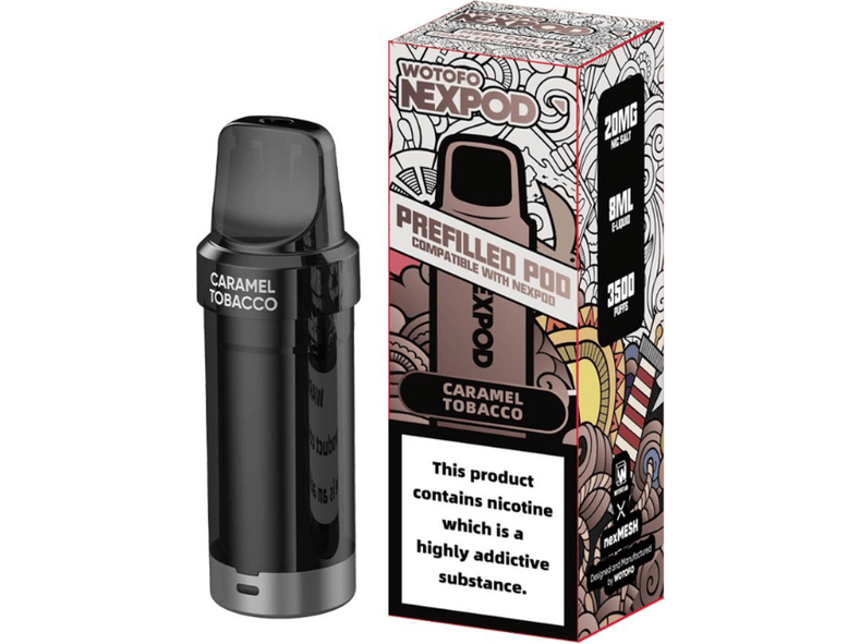 Wotofo Recarga Nexpod Kit 5000 puff - Caramel Tobacco