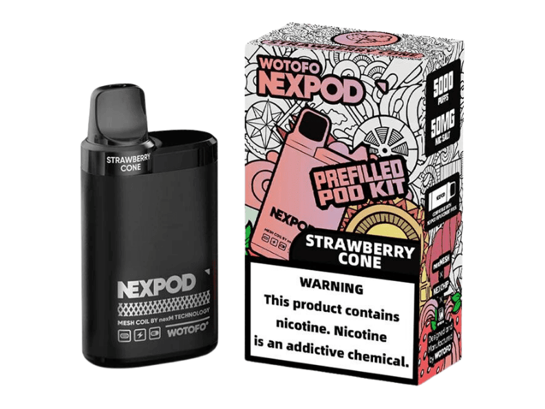 Wotofo Nexpod Kit 5000 puff - Strawberry cone