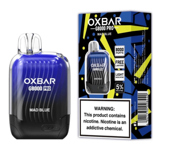 OXBAR MAD POD 8000 PUFF - MAD BLUE